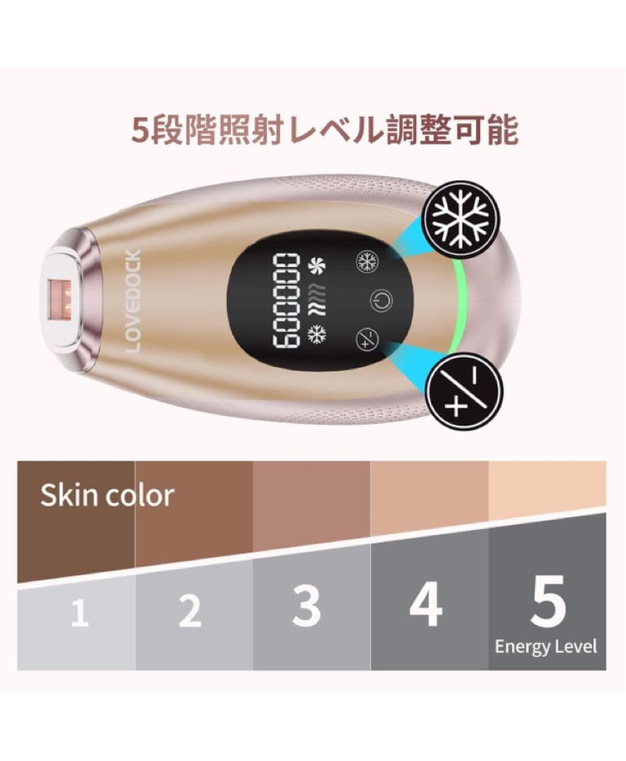 LOVE DOCK 光脱毛器　男女兼用