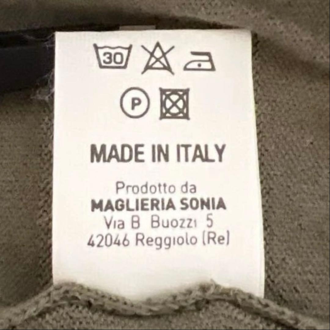 ほぼ未使用 2万 アレッサンドロルッピ サマーニット 52 L位 カーキ