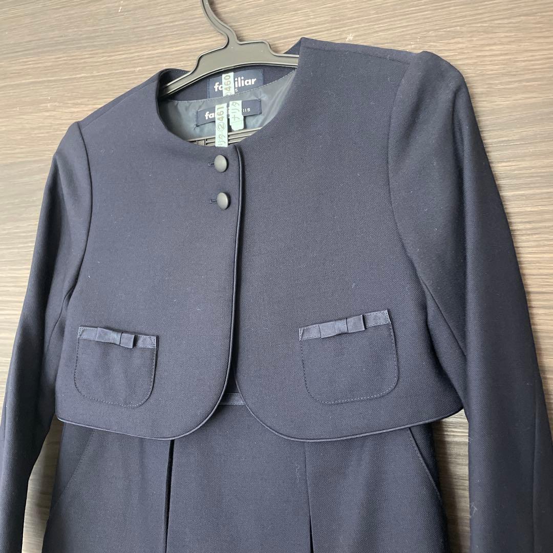 familiar ネイビー フォーマルドレス　受験115