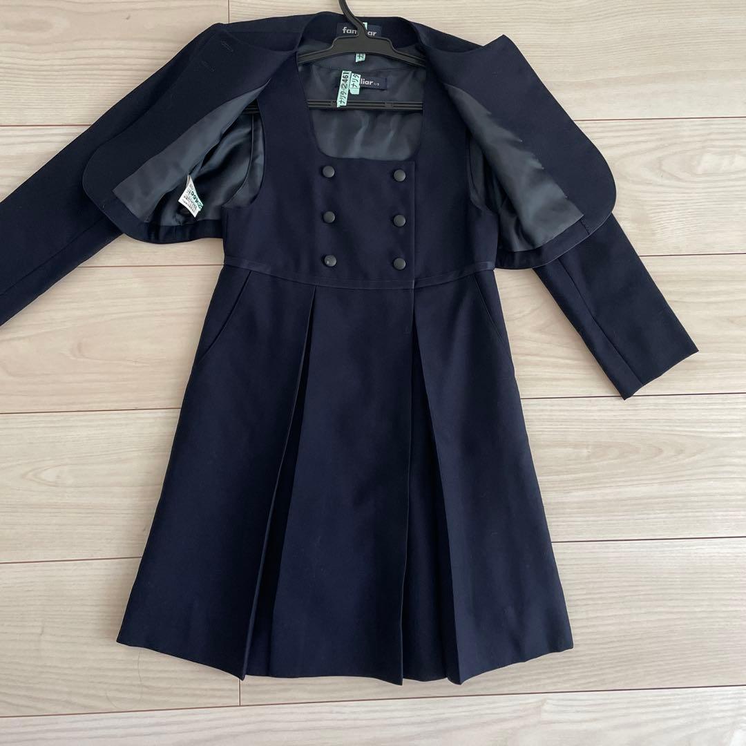 familiar ネイビー フォーマルドレス　受験115