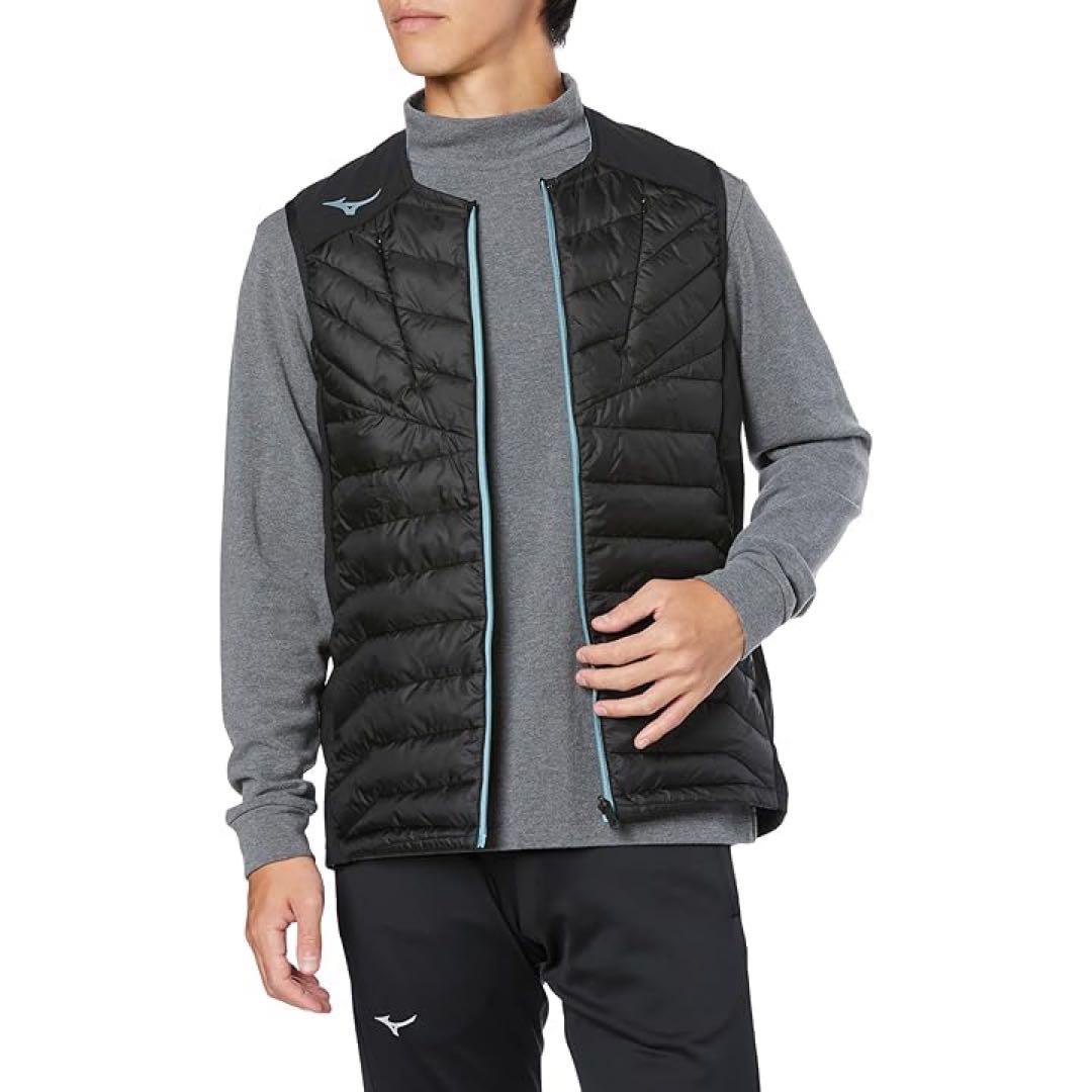 ミズノ テックフィル ハイブリッドベスト 32MEA537 ブラック Lサイズ