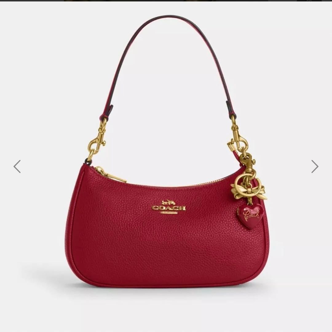 COACH ボウハートロケットバックチャーム　キーホルダー