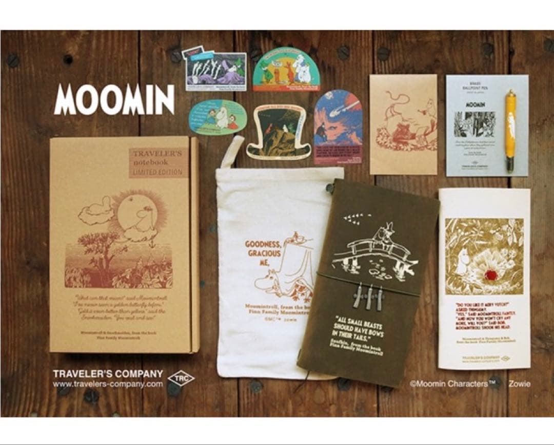 新品未開封 トラベラーズノート 限定セット MOOMIN ムーミン一家 オリーブ