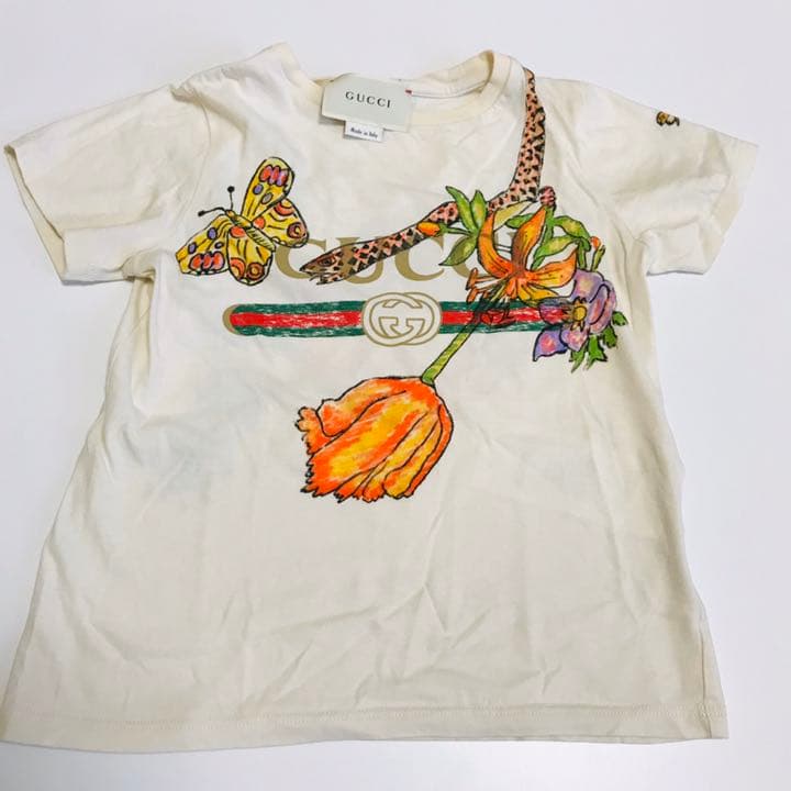 GUCCI キッズ ボタニカル　アジアン　Tシャツ　5 90〜100 ライン