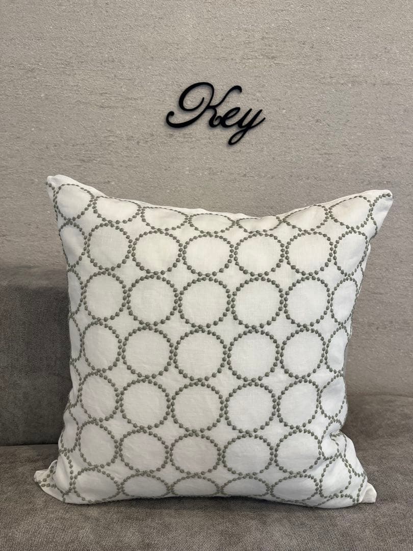 ミナペルホネン　ハンドメイドクッションカバー★タンバリンホワイトxミント