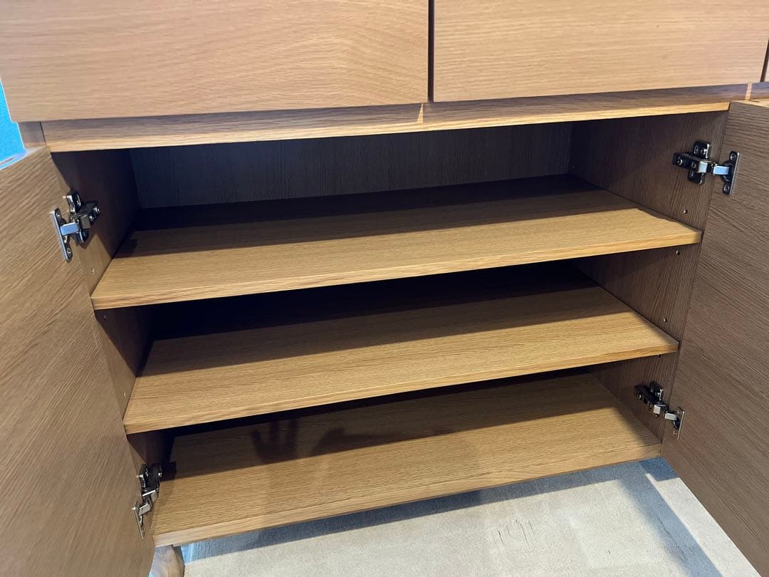 [送料込み] 希少 廃盤品 無印良品 オーク材脚付キャビネット