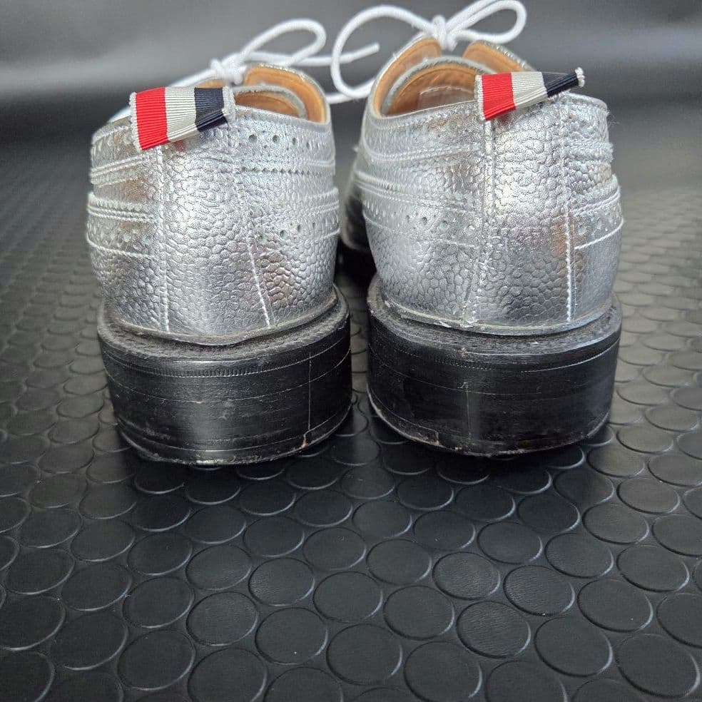 THOM BROWNE トムブラウン シルバー　ウィングチップ 26㎝