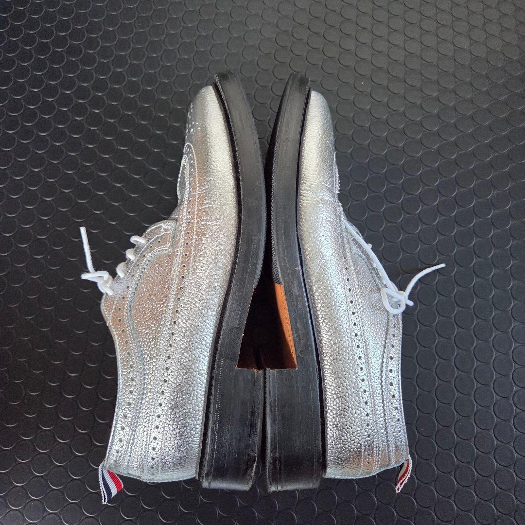 THOM BROWNE トムブラウン シルバー　ウィングチップ 26㎝