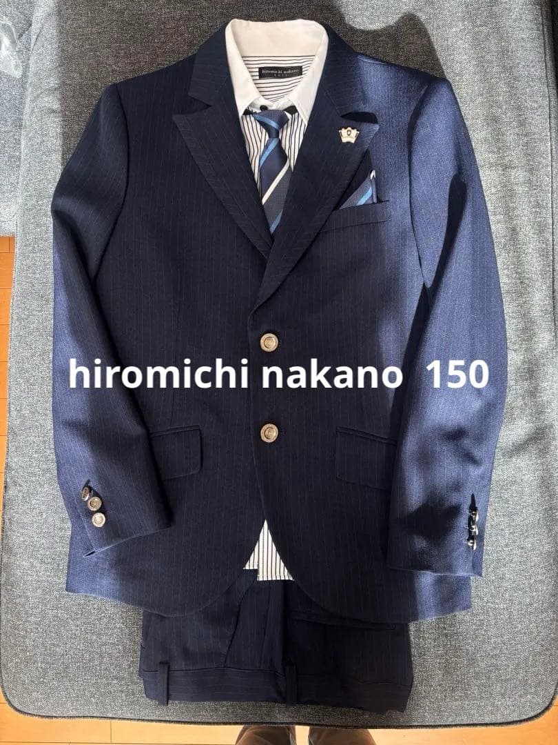 hiromichi nakano ネイビー フォーマルスーツ 150cm メンズ