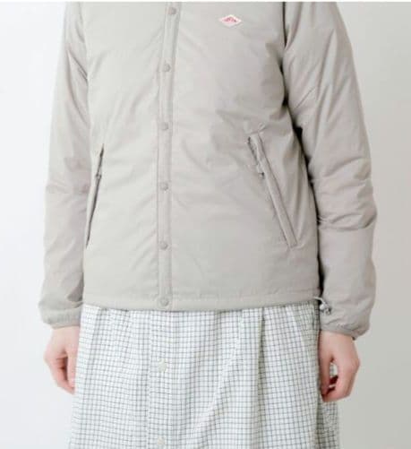 DANTON⿻ナイロンストレッチタフタノーカラー インサレーション ジャケット