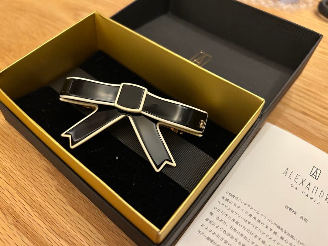 アレクサンドルドゥパリ リズレリボンバレッタ 美品（8センチ）