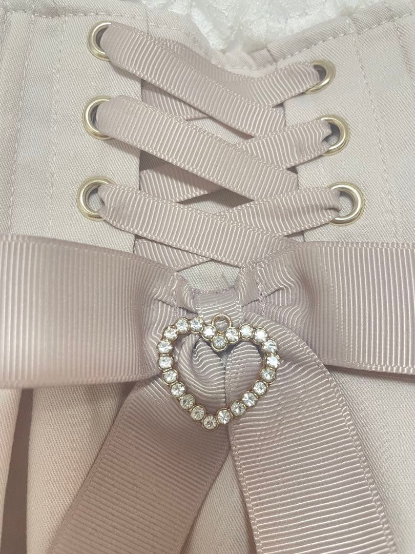 LIZLISA フロントカシュクールBIGリボンセットアップ