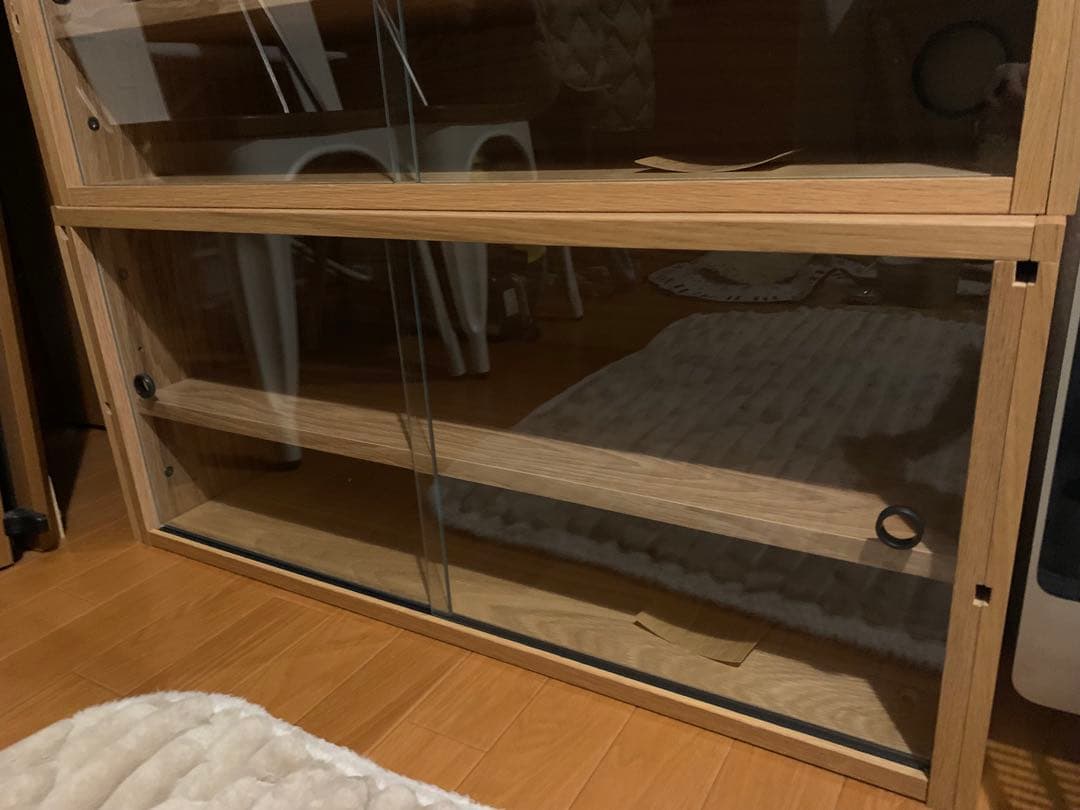 訳なし★無印良品★ユニットシェルフ★ガラス戸