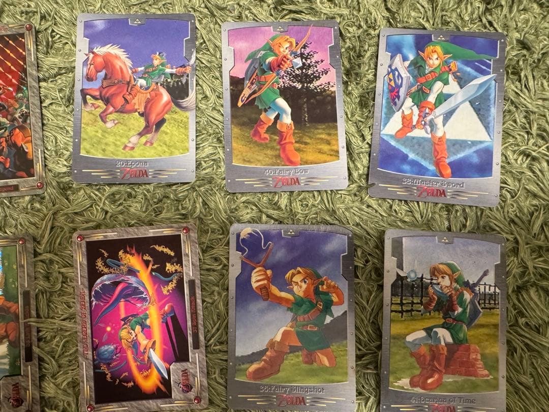 ゼルダの伝説　時のオカリナ　トレーディングカード12枚セット