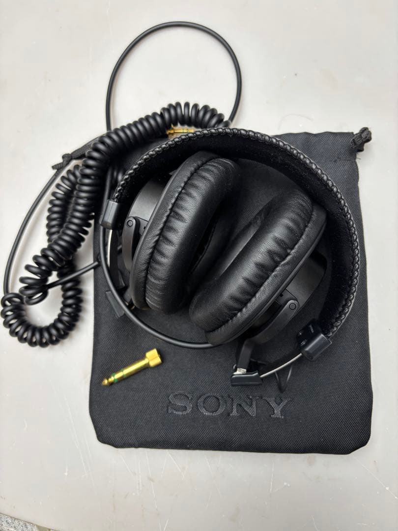 美品 SONY MDR-7506 ヘッドホン スタジオモニター 青帯