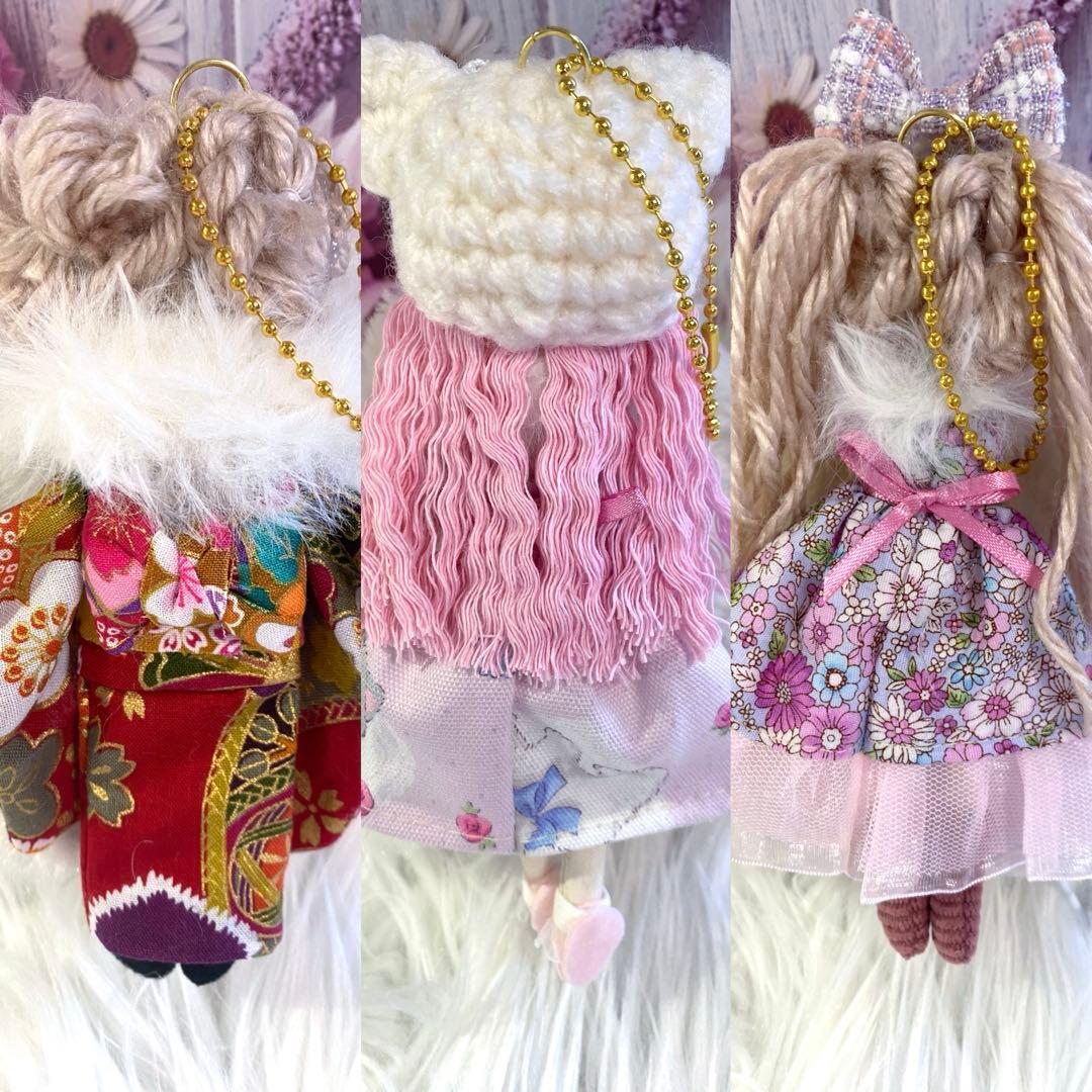 ともちゃんさん専用❤️3点❤️ドールチャーム❤️ハンドメイド❤️カントリードール