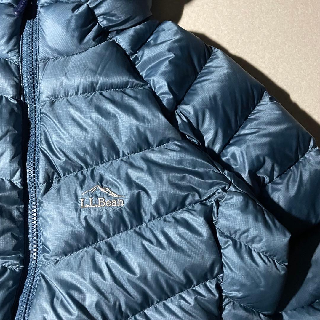 エルエルビーン　アルパインダウンパーカ　クレイターレイク　テックブルー　水色