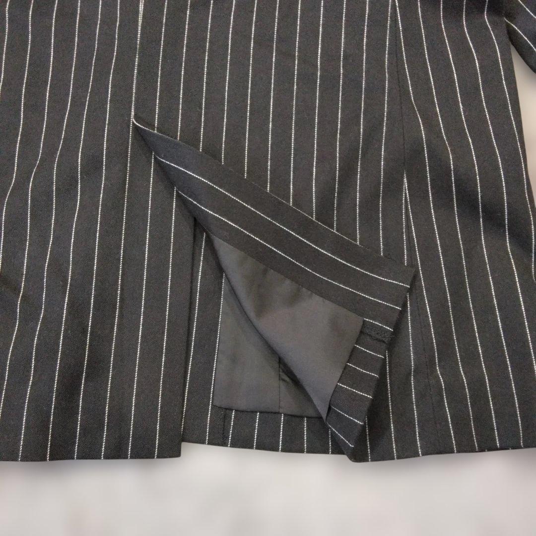 ★b2564 LAGUA GEM【F】テーラードジャケット ブラック/ストライプ