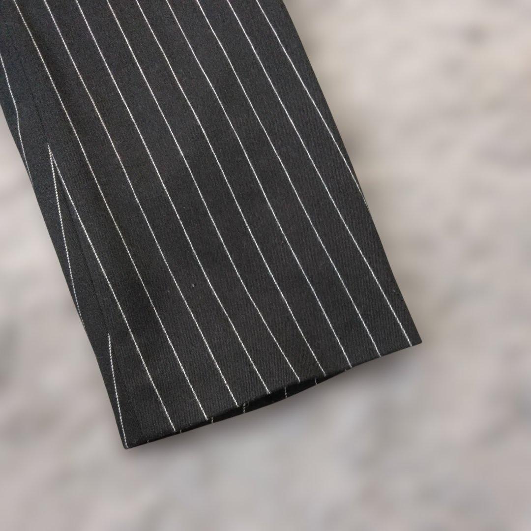 ★b2564 LAGUA GEM【F】テーラードジャケット ブラック/ストライプ