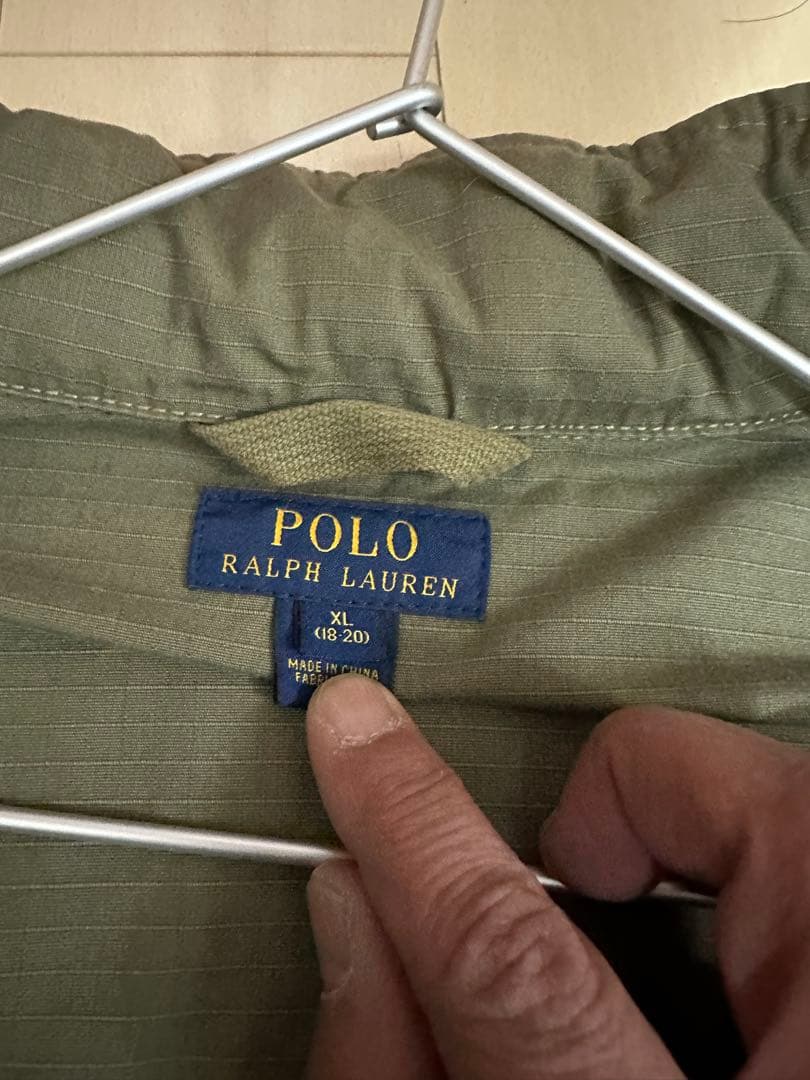 【希少】ポロ ラルフローレン ミリタリージャケット 背面ビッグプリント