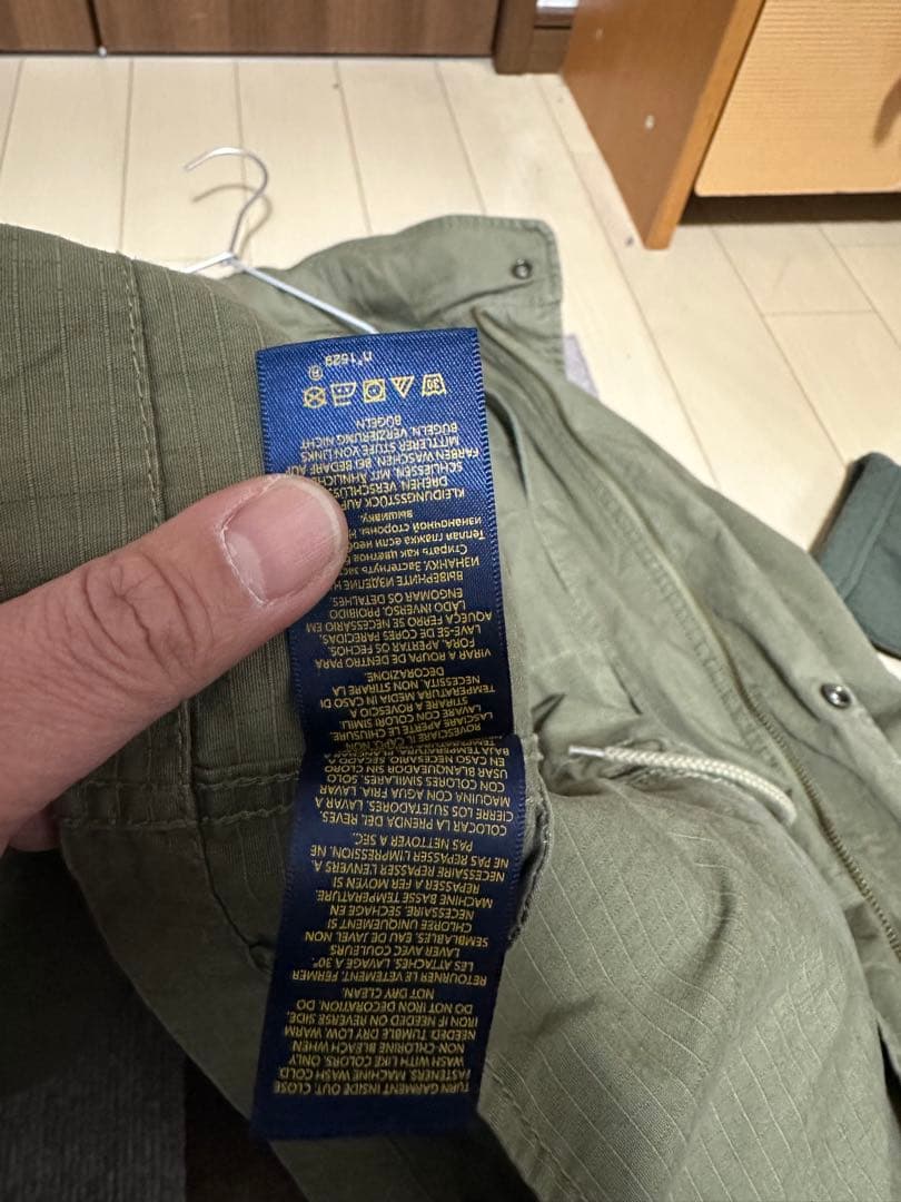 【希少】ポロ ラルフローレン ミリタリージャケット 背面ビッグプリント