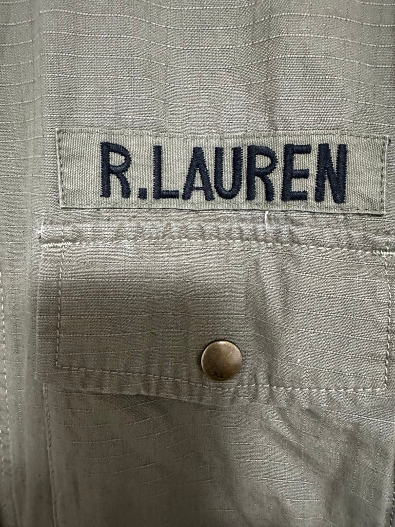 【希少】ポロ ラルフローレン ミリタリージャケット 背面ビッグプリント