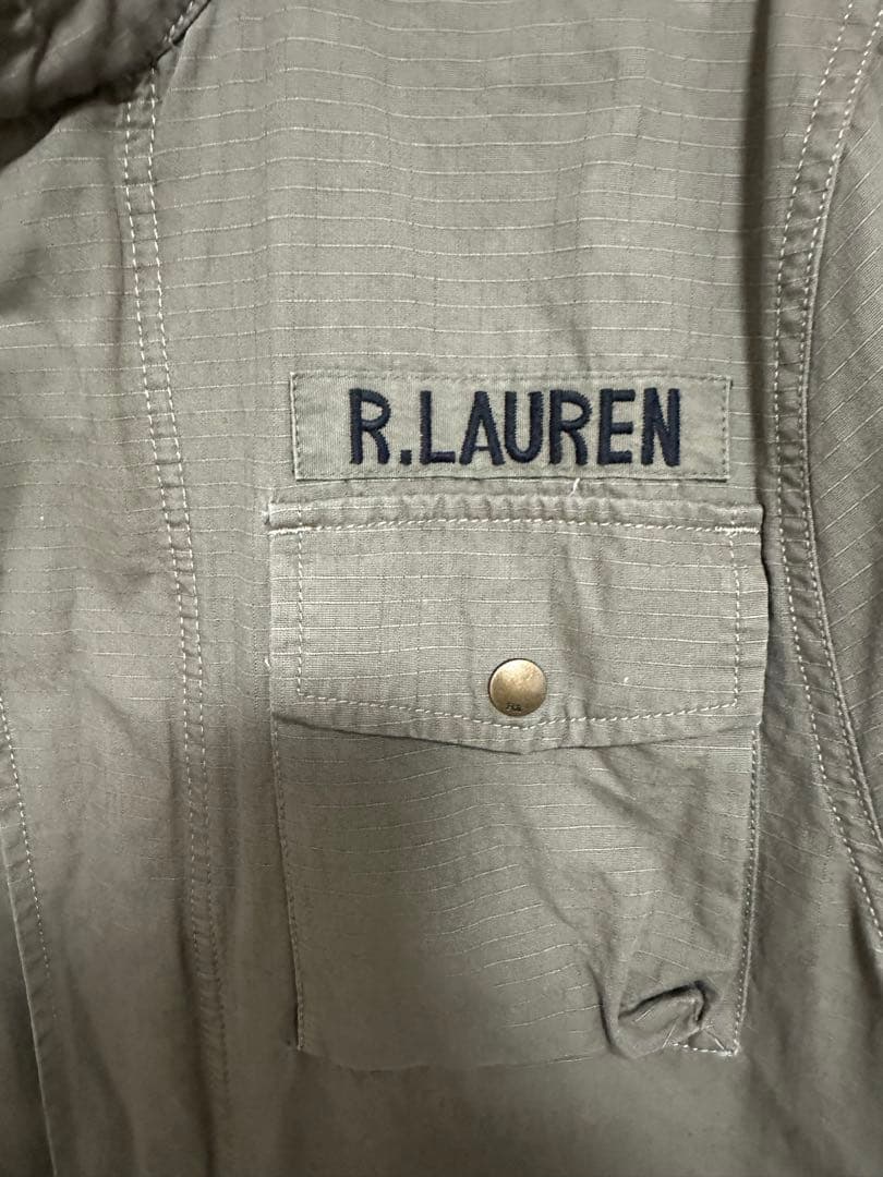 【希少】ポロ ラルフローレン ミリタリージャケット 背面ビッグプリント