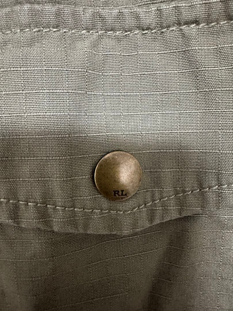 【希少】ポロ ラルフローレン ミリタリージャケット 背面ビッグプリント