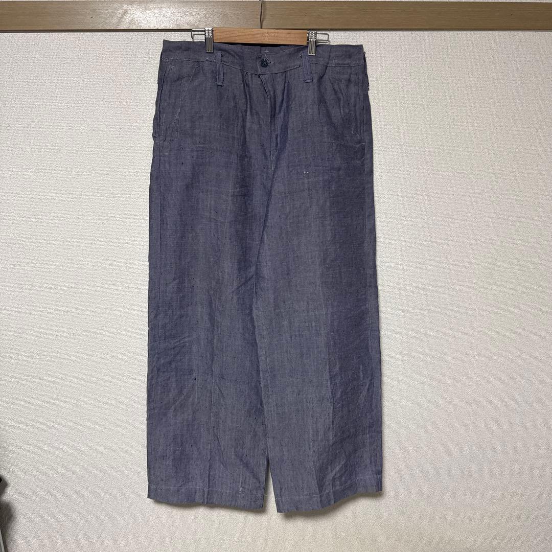 1950s french army セーラーパンツ　フランス軍　リネンラミー