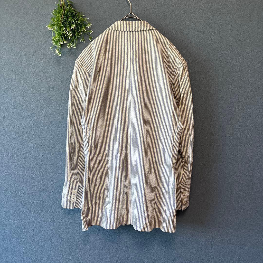 エーボンハウス［M］ヴィンテージ◎2点セット◎ストライプ柄シアサッカージャケット