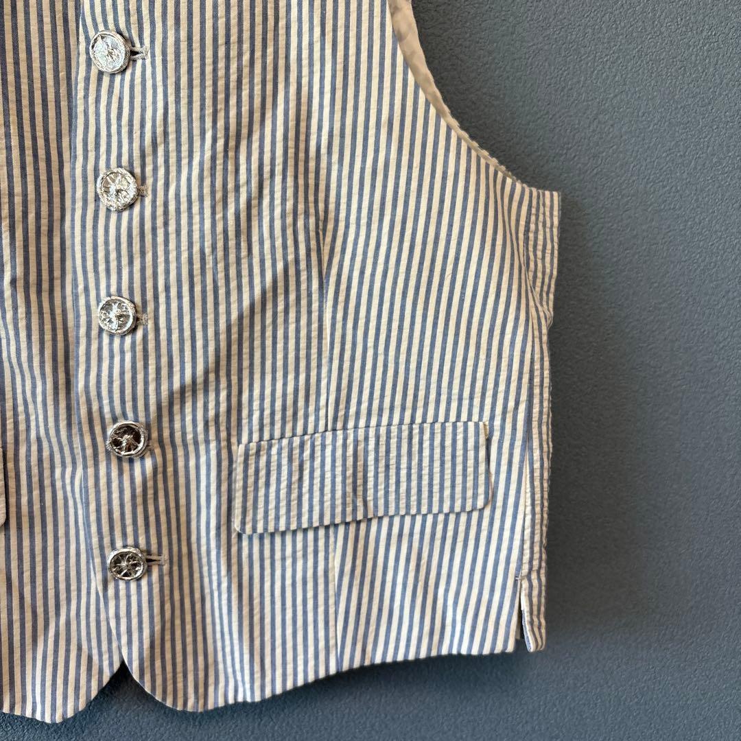 エーボンハウス［M］ヴィンテージ◎2点セット◎ストライプ柄シアサッカージャケット