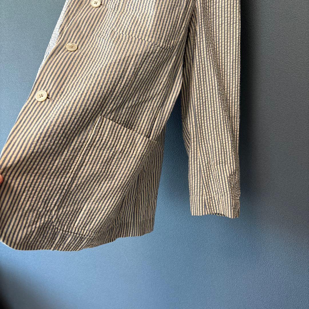 エーボンハウス［M］ヴィンテージ◎2点セット◎ストライプ柄シアサッカージャケット