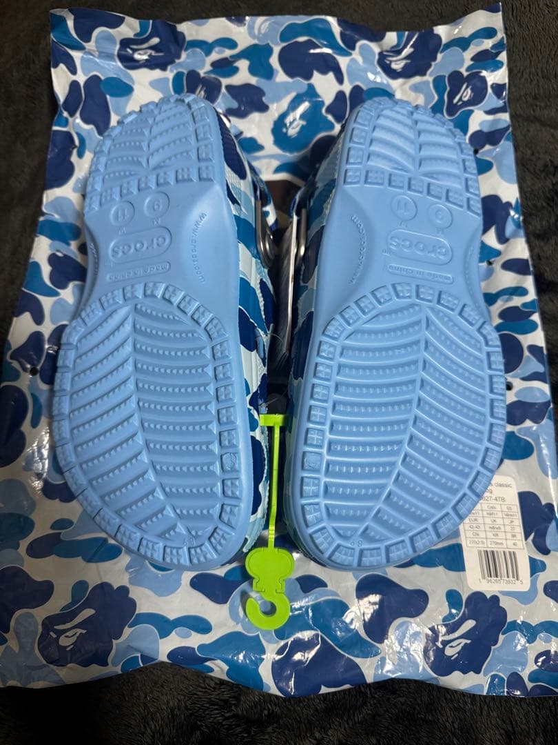 bape crocs27cm ブルー TPC