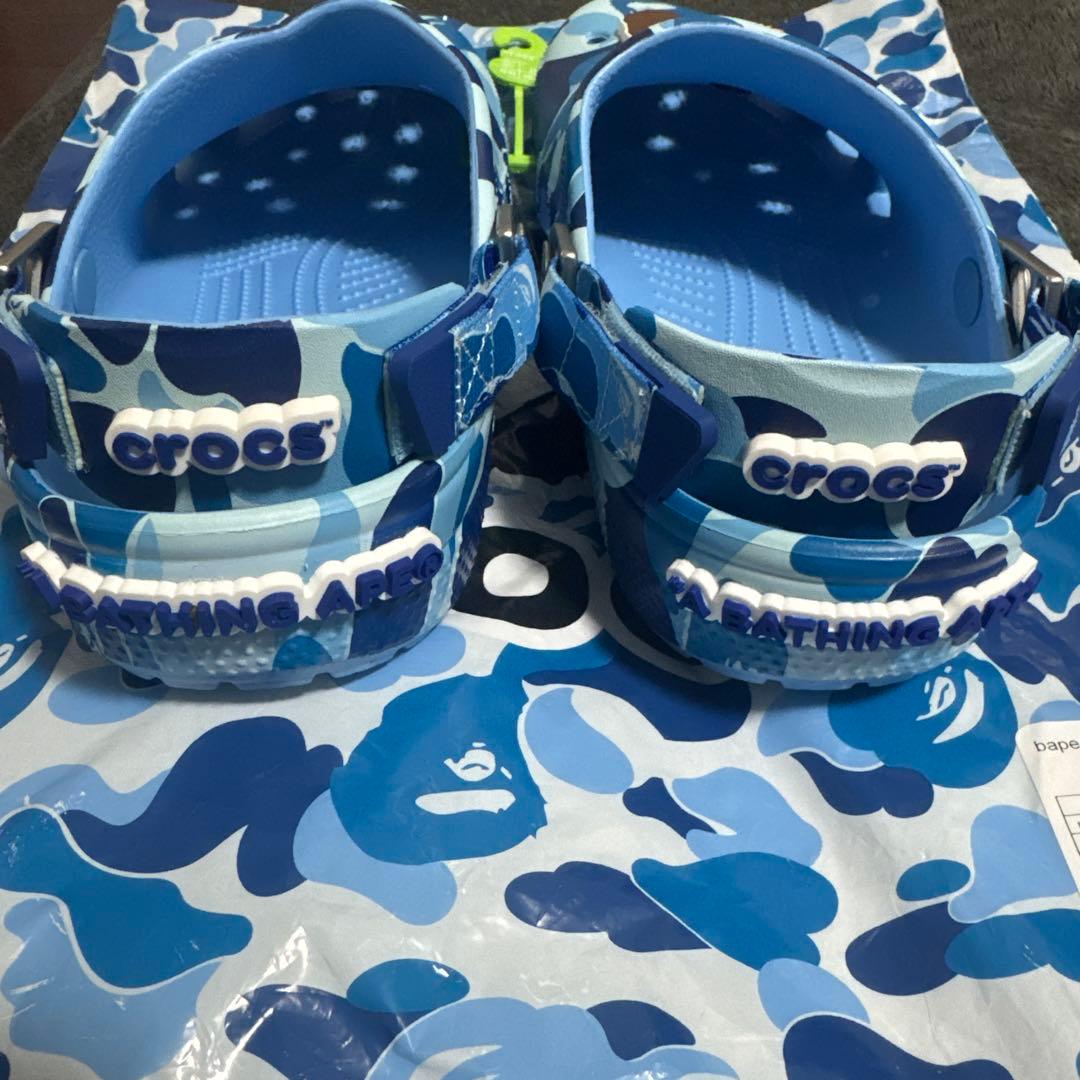 bape crocs27cm ブルー TPC