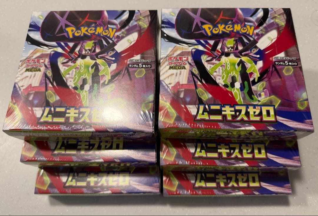 【シュリンク付き】ポケモンカード　ムニキスゼロ6BOX