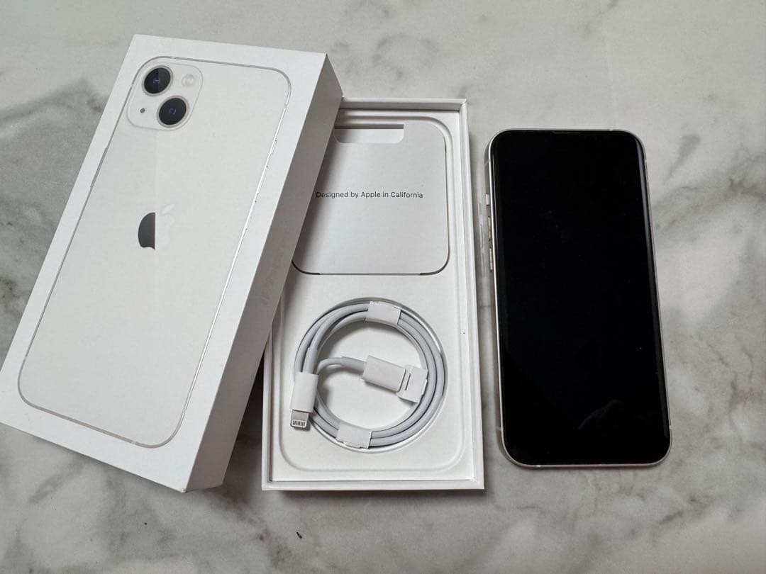 Apple iPhone 13 ホワイト 本体 箱付き　128GB