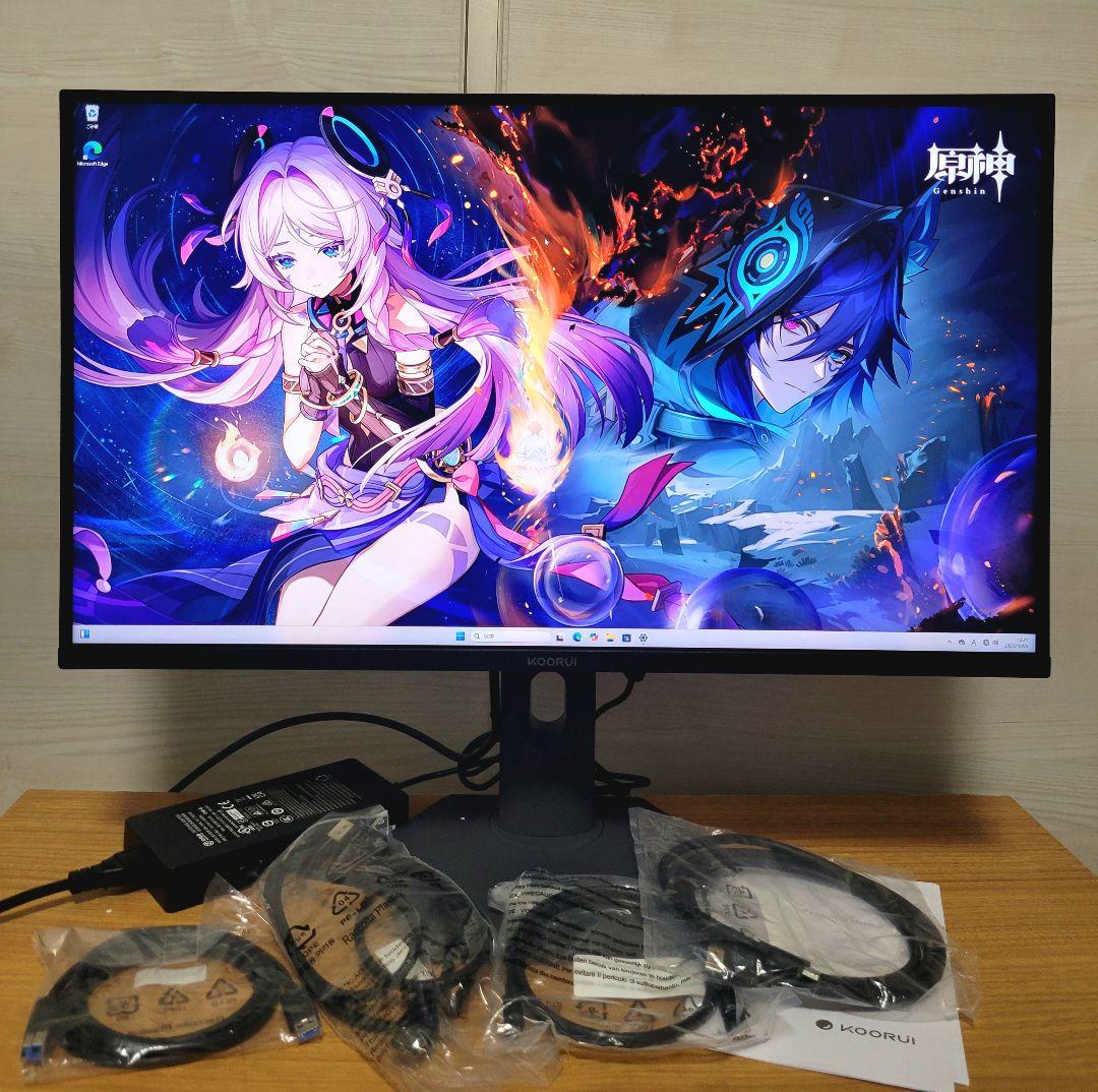 超美品KOORUI QD-MiniLED 27インチゲーミングモニター量子ドット