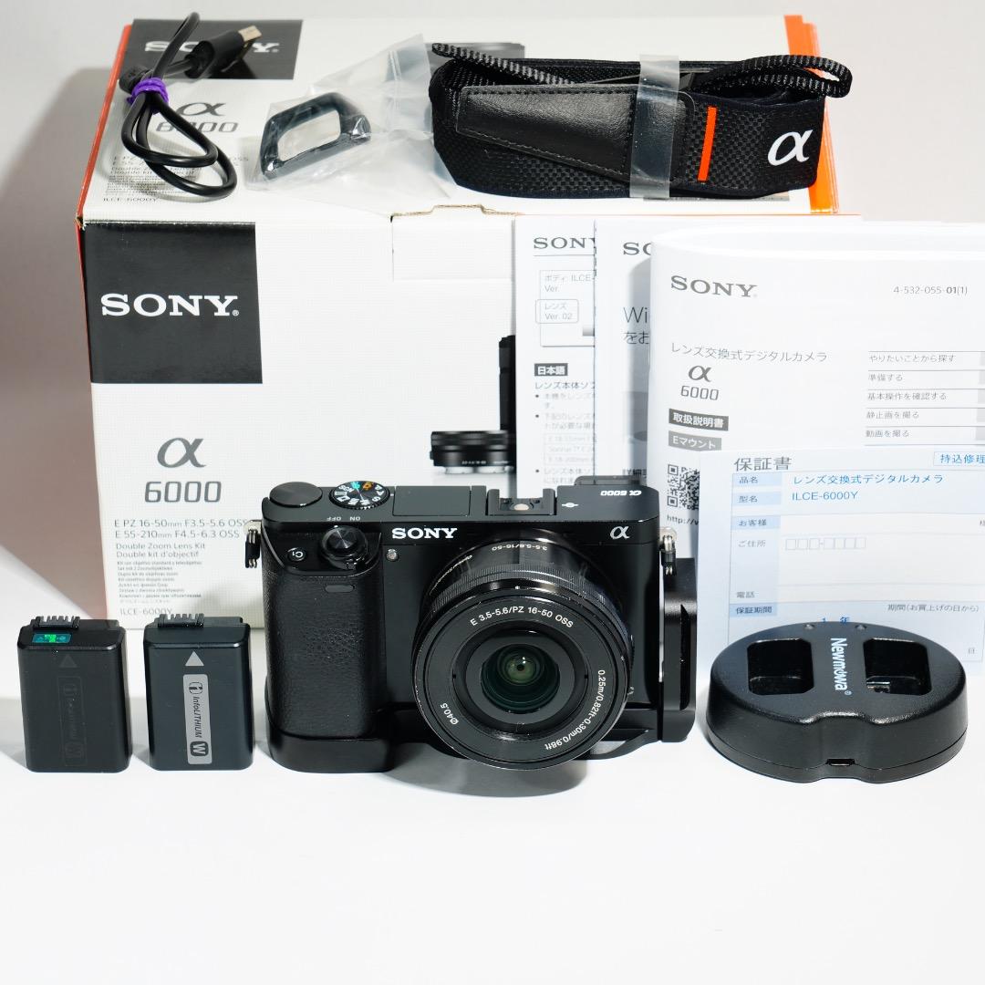 【美品】SONY ミラーレス α6000 ILCE-6000 ブラック 制限解除