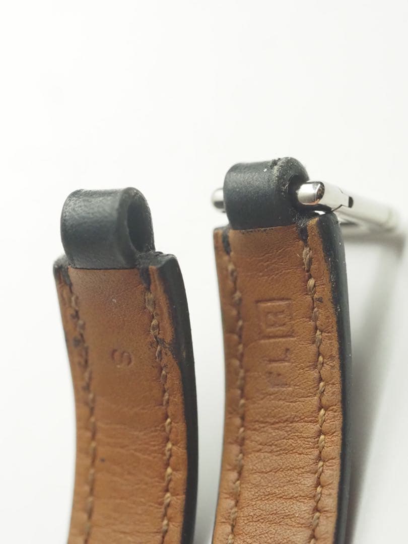 エルメス　リヴァル ドゥブルトゥール ブレスレット　シルバー×ブラック 付属品有