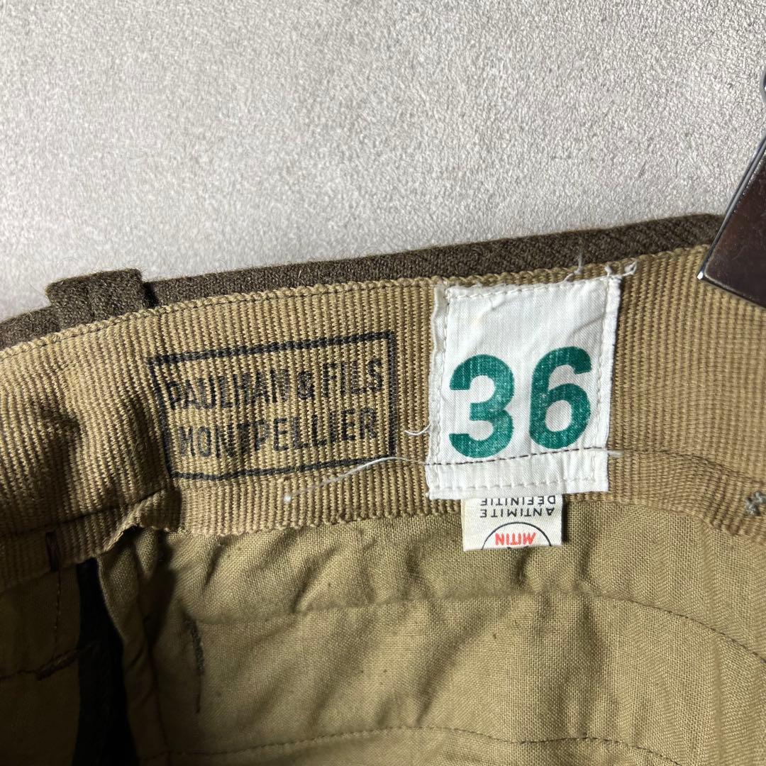 50s フランス軍 M-52 ウールトラウザーズ M52 厚手 vintage