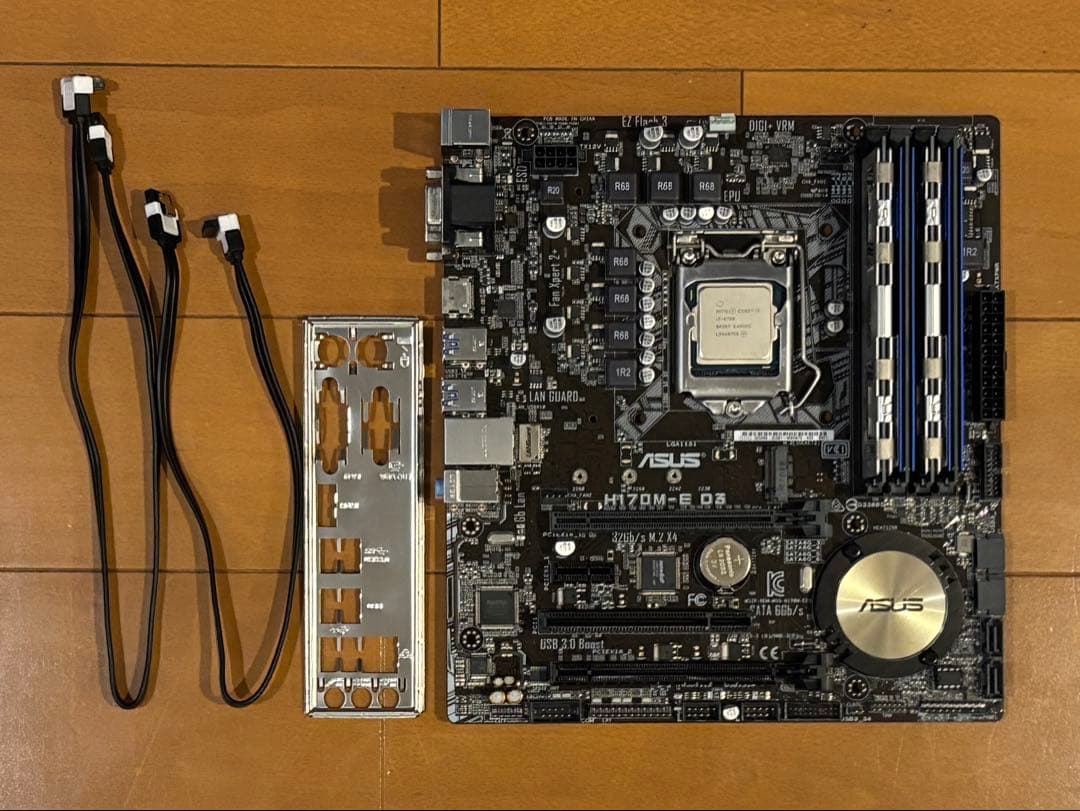 【動作確認済み】Core i7-6700＋マザボ＋DDR3 32GBセット