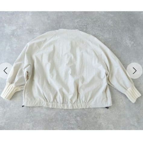 mao made　ローゲージリブバンドカラージャケット