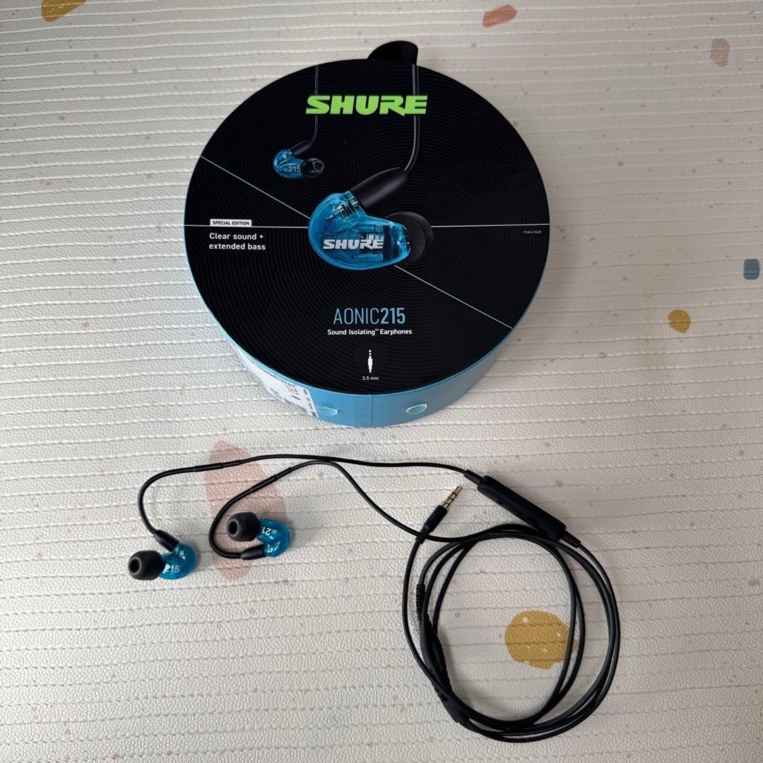 SHURE イヤホン AONIC 215 有線 マイク付き