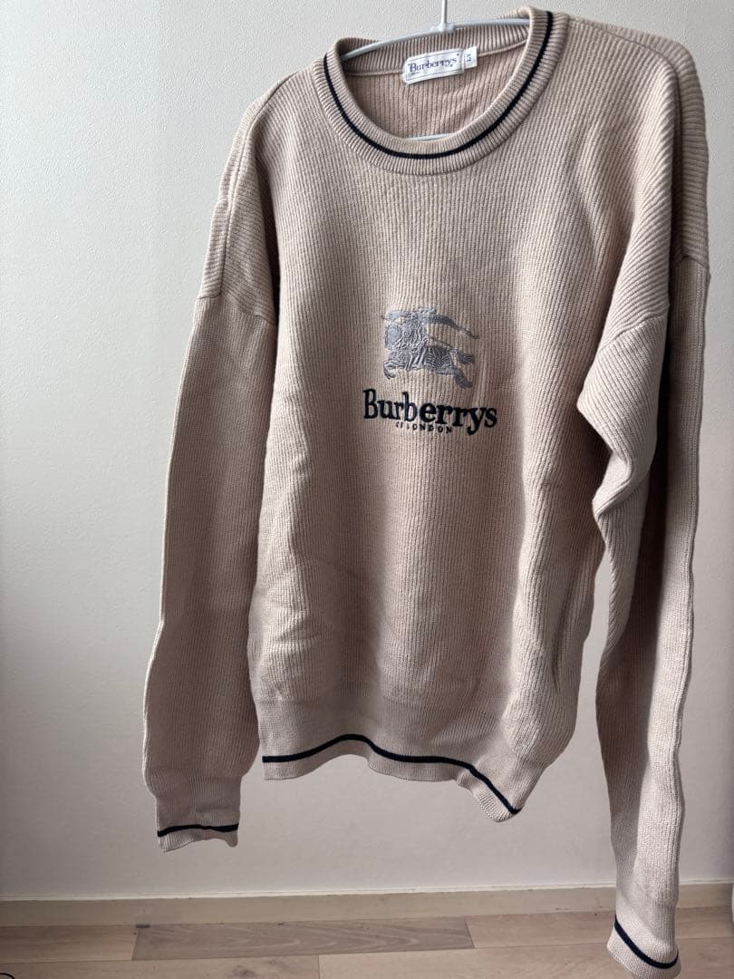 90年代 Burberry London バーバリー ニット ヴィンテージ