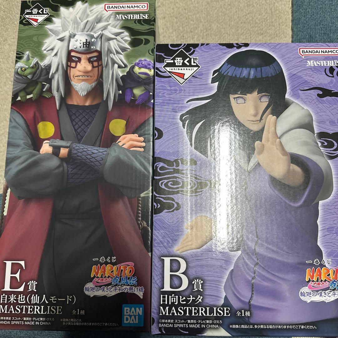 NARUTO 1番くじ　自来也&日向ヒナタ フィギュアセット下位賞多数おまけ付き