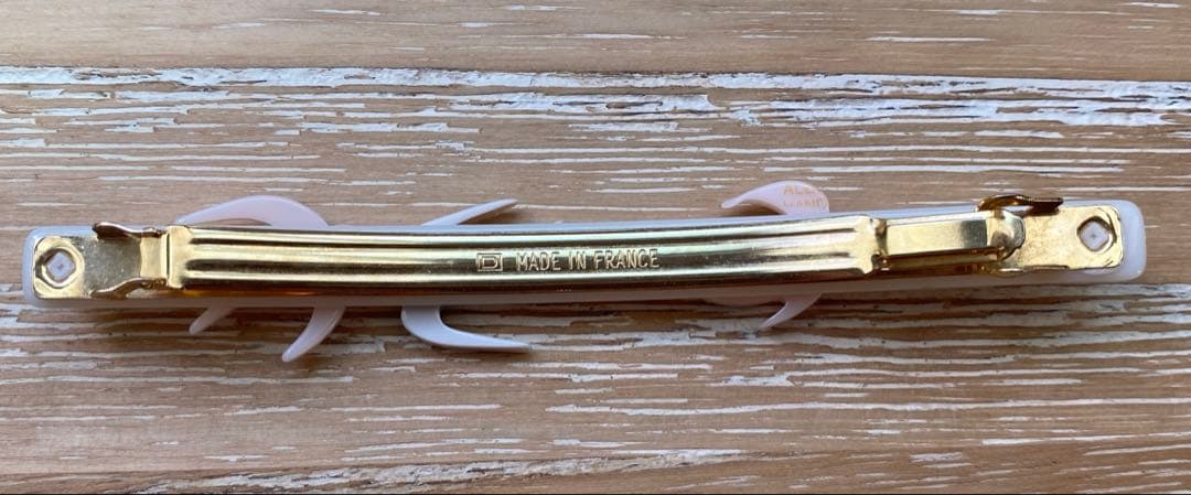 アレクサンドルドゥパリ　ツバメ　鳥　モチーフ バレッタ　ピンク