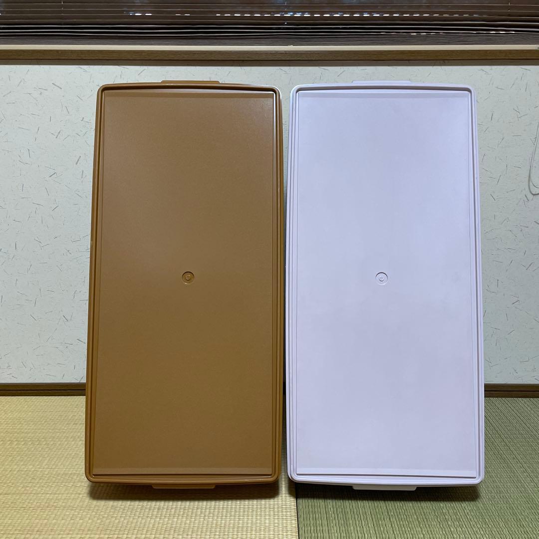 タッパーウェア　ロングスーパーケース深型　2個