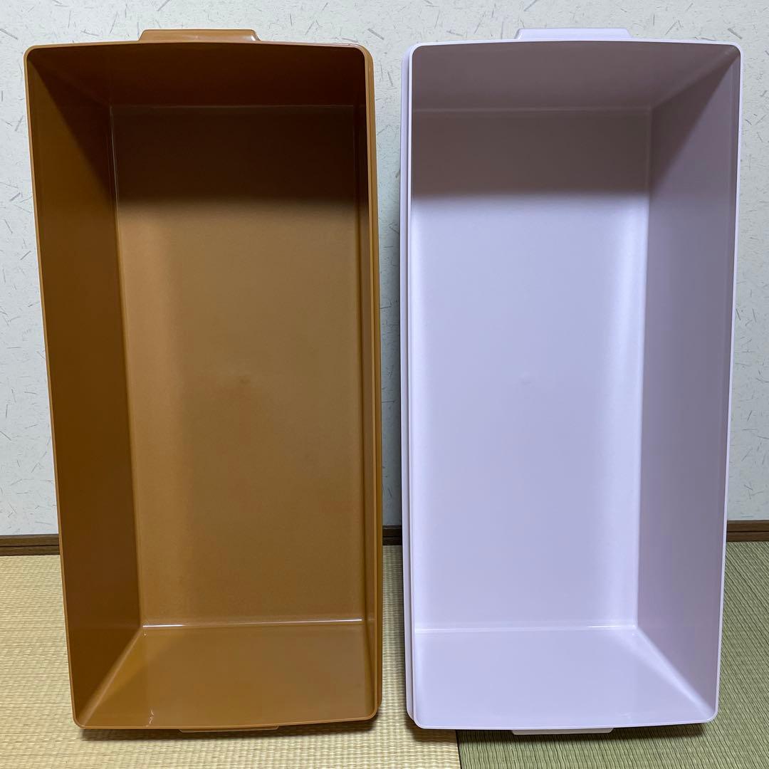 タッパーウェア　ロングスーパーケース深型　2個