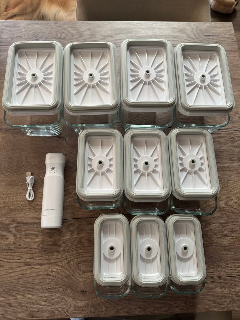 ZWILLING ツヴィリング 真空保存ポンプ＆コンテナ10個セット+ポンプ