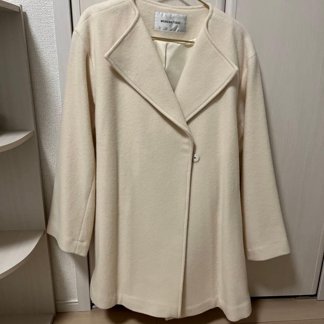 NATURAL BEAUTY BASIC ベルテッドミディコート　S